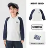 Sudadera con cuello polo para niños Youou, primavera y otoño 2026 nueva ropa para niños, conjunto de otoño para niños pequeños