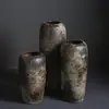 Jarrón de Piso Cerámico Jingdezhen Arreglo Floral para Sala de Estar Flor Seca Maceta Grande Vintage Decoraciones de Entrada de Hotel Adornos