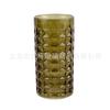 Vaso de vidrio de color diamante estilo europeo para beber, para uso doméstico, para jugo, para hotel, con boca recta, para hacer gárgaras, para bebidas frías, para té