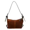 Bolso Cruzado de Nueva Nicho Textura Mate de un Solo Hombro para Axila Retro Versátil Gran Capacidad Casual Portátil Bolso Dumpling