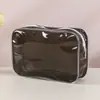 Bolsa con Cremallera de PVC Tira de Hueso Bolsa Cosmética Estéreo Portátil para Viaje Bolsa de Almacenamiento para Artículos de Tocador y Necesidades Diarias Personalizable con Logo Imprimible