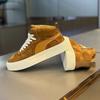 Otoño e Invierno zapatillas altas de suela blanda para hombre nuevo calzado casual de moda para hombre zapatillas aumentadas antideslizantes que combinan con todo zapatos de hombre