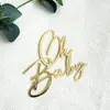 Decoración de Pastel de Cumpleaños para Bebé Estilo Ins Transfronterizo Bienvenida de Bebé Par de Adornos Acrílicos para Pastel Suministros para Fiesta