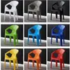 Silla de Plástico Gruesa para Exteriores con Respaldo para Uso en Casa, Mercado Nocturno, Puesto de Barbacoa, Diseño Creativo y Sencillo, Adecuada para Adultos, Para Sentarse Largo Tiempo, Antideslizante, Taburete Resistente al Desgaste