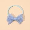 Comércio exterior novos acessórios de cabelo infantil bebê tecido laço faixa de cabelo bonito bebê elástico headband fabricantes atacado
