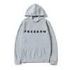 Sudaderas con Estampado de Carta de Libertad de Charlie Kirk Conjunto de Moda Unisex