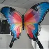 Decoración de ventana de exhibición de flores artificiales de mariposa gigante, soporte de mariposa floral, flor decorativa para accesorios de fotos y exhibición