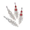 Pendientes de diamantes de imitación transfronterizos de Europa y Estados Unidos personalizados con forma de gota, accesorios de vestir para trajes de novia de moda