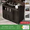 Mesa de té móvil, mesa de té pequeña, gabinete de té para el hogar con ruedas, carrito de té, mesa de té Kung Fu, tetera, juego de bandeja para juego de té integrado