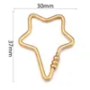 Hebilla de Conexión de Acero Inoxidable Corazón Pequeño Estrella de Cinco Puntas Ovalada Rectangular Galvanizado Conservante del Color Accesorios para Pulsera Collar DIY
