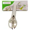 Fabricante en stock tijeras de cocina multifuncionales de acero inoxidable para refrigerador caja de color para tarjetas tijeras fuertes desmontables para huesos de pollo y alimentos