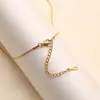 Nuevo collar de acero inoxidable con bola dorada de lujo no se decolora cadena de clavícula niche diseño para mujer colgante venta al por mayor