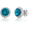 Pendientes de Aro de Cristal Elegantes Transfronterizos, Hermosos Pendientes de Circonita, Pendientes Modernos y Elegantes, Regalos Navideños para Niñas