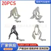 20 Piezas Adecuado para Paneles de Tablero de Automóvil, Paneles Interiores, Paneles de Instrumentos, Sujetadores de Parachoques, Clips Metálicos