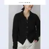 Nuevo cárdigan de lana grueso para mujer de otoño e invierno con un diseño de un solo botón estilo francés, efecto adelgazante y suéter abrigo de punto de lana moderno