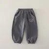 Pantalones de otoño e invierno forrados de polar para niños, pantalones largos para bebés y niños pequeños, pantalones deportivos casuales de polar gruesos y elegantes para niñas, ropa de invierno de moda