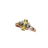 Anillo Popular de Turmalina Natural al por Mayor de Fábrica Plata S925 Incrustado con Piedra Principal 3*4 Joyería de Lujo Venta Directa de Fábrica