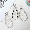 Cadena para Teléfono de Cristal en Forma de Gota de Agua de Lujo Ligero y de Gama Alta Colgante de Borla Accesorio Colgante para Bolso Llavero Adorno