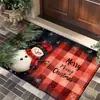 Serie de Árbol de Navidad Más Vendida de Temu Transfronteriza Felpa de Cristal Alfombrillas Decorativas de Piso para Sala de Estar, Entrada, Dormitorio, Resistentes a Manchas, En Stock al por Mayor