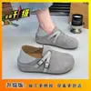 Novos Sapatos Loafers Slip-On Retro de Uso Duplo para Mulheres, Coleção Primavera/Verão 2026, Sapatos Preguiçosos Versáteis da Moda com Solado Grosso para Uso Externo