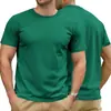 Camiseta Informal Transpirable de Manga Corta Sólida con Estampado 3D para Hombre, Nuevo Estilo de Verano, Transfronteriza