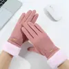 Guantes de Invierno de Cuero para Hombre para Montar con Forro Polar Engrosado Cálido a Prueba de Viento Impermeable Pantalla Táctil Guantes de Invierno para Motociclismo