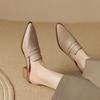 Meias-sapatilha Loafer para Mulheres, Sandálias da Moda Novo Estilo Verão 2026, Sandálias de Solado Grosso Estilo Britânico Antiderrapantes com Bico Fechado para Uso Externo