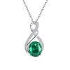 Venta Caliente Transfronteriza de Amazon Collar Simple de Lujo Ligero para Mujer Piedra Estrella Irregular de Alta Calidad con Forma de S Colgante de Gema de Color Europeo y Americano