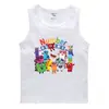 Colete de Verão Infantil 2026 Estilo Coreano Algodão Casual Camiseta Interna Absorvente de Suor Roupa Externa Esportiva Moletom Sem Manga para Meninos