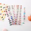 Uñas Vestibles para Niñas Piezas de Uñas de Animales Lindos Uñas Postizas Arte de Uñas Estilo Ovalado Casual Lindas Niñas