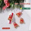 Promoção Quente Atacado Decorações de Nail Art de Natal Desenho Animado Fofo Papai Noel 3D Material de Resina DIY Pacote de Acessórios