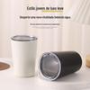 Copo Térmico Portátil de Aço Inoxidável 304 Personalizado para Café e Chá de Escritório, Elegante, Moderno e Simples, Transfronteiriço