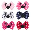 Acessórios de Cabelo Infantis Mais Vendidos no Exterior Conjunto de Acessórios de Cabelo Mickey Mouse Presilhas de Cabelo Infantis Laço Rosa de Bolinhas Presilhas de Cabelo de Desenho Animado