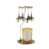 Set de Velas Navideñas con Aroma a Oro y Disco Delgado en Stock del Fabricante con Candelabro de Linterna Giratoria, Regalo Festivo para el Hogar