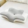 Núcleo de Almohada de Memoria con Forma de Mariposa y Cuerno Enrollado para Adultos para Dormir de Lado Almohada para la Columna Cervical Almohada de Espuma Viscoelástica de Recuperación Lenta que No se Colapsa