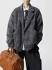 2025 Invierno Nuevo Estilo Coreano Acolchado Lana Abrigo Exterior Casual de Lana para Hombre Guapo de Marca de Moda Abrigo Exterior Casual Hombre