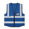Venta al por mayor del fabricante Construcción Fluorescente Trabajadores Tráfico Ropa Luminosa Chaqueta Paseo Nocturno Chaleco Reflectante Chaleco Reflectante