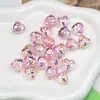 Dingyi Cuentas Corazón de Pedrería Transparente Cuentas Luna Fría Acrílico Galvanizado de Alto Brillo Cuentas Sueltas Cuentas en Hilo Accesorios para Joyería