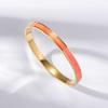 Pulsera de Acero Titanio para Mujer Venta al por Mayor Transfronteriza Mujer Celebridad de Internet Oro Negro Mujer Joyería de Alta Gama para Mujer Electrochapado que No se Desvanece