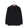 Camisa polo de manga larga para niño, uniforme escolar de algodón para niños, uniforme de preescolar con cuello para niñas, camisa base blanca, envío directo de una pieza