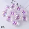 Acrílico Revestido com UV Coração Doce Formato de Coração Contas Irregulares Coloridas Contas Soltas DIY Corrente de Celular Colar Pulseira Acessórios Atacado