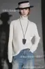 Suéter de cachemira suave y ceroso, de punto, cálido y versátil, para otoño e invierno, top base, estilo nuevo