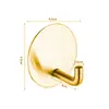 Gancho Adhesivo Fuerte de Acero Inoxidable 304 Transfronterizo, Sin Taladro, Gancho Único Sin Rastro para Baño, Cocina y Detrás de la Puerta Gancho Metálico para Abrigos
