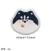 Lindo Gato Corgi Clip Acrílico Clip para Cuaderno de Dibujos Animados Clip de Almacenamiento de PP Laminado Doble Cara Clip de Sellado de Plástico