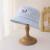 Sombrero de Pescador de Doble Cara para Mujer, Sombrero de Sol Bordado para Todas las Estaciones, Sombrero de Pareja Estilo Japonés Celebridad de Internet, Sombrero Cubo Estudiante con Cara Sonriente de Dibujos Animados para Hombre