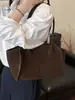 Bolsa de Tote Esmerilada de Alta Gama Estilo Coreano para Mujer Nuevo Modelo 2026 Bolso de Hombro de Lujo Ligero para Viajar Bolso de Axila Retro de Gran Capacidad