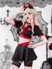 Fantasia de Halloween Gótico Sombrio Sexy Fantasia de Enfermeira Vestido de Enfermeira Médico Europeu e Americano Transfronteiriço Plus Size Fantasia para Apresentação de Palco