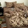 Conjunto de quatro peças em gaze dupla 100% algodão, qualidade classe A para mães e bebês, capa de edredom 100% algodão, conjunto de três-quatro peças para dormitório estudantil