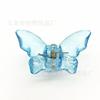 Borboleta de Diamante Acrílico Estilo Coreano Pequeno Transparente Presilha de Tubarão Colorida Acessório de Cabelo para Menina Fosco