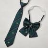 Estilo Universitario Japonés Corbata JK para Mujer Collar de Corbata Camisa a Rayas Color Vino Tinto Lazo Corto Uniforme Escolar Masculino DK